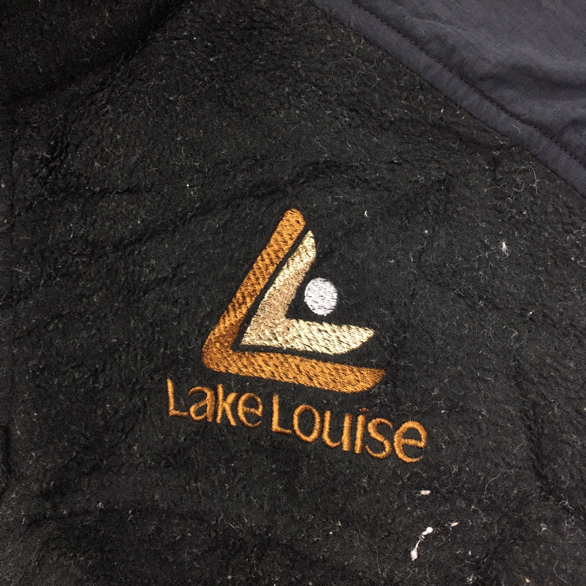 Vintage - Vtg BANFF CANADA Lake Louise Black Vest Fleece Jacket - 5