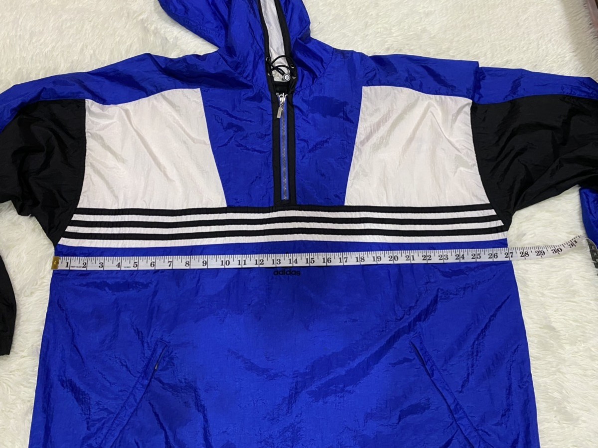 Vintage 90's Adidas Pullover Hoodie Nylon Track Jacket - 16