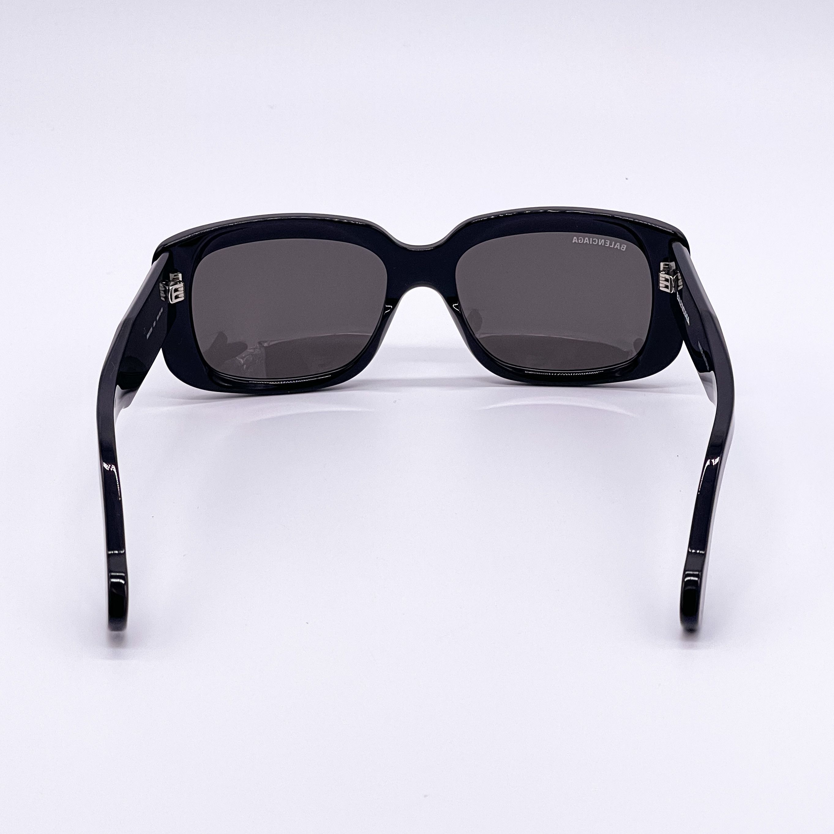 NEW BALENCIAGA BB0072S 001 BLACK WOMEN SQUARE SUNGLASSES - 8