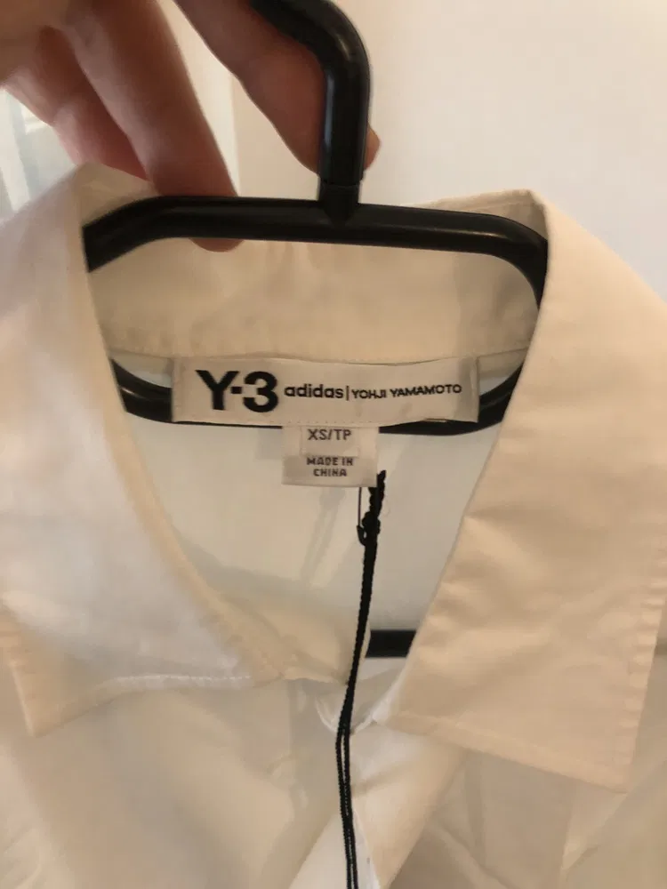 RARE Yohji Yamamoto Y-3 Adidas LOVE Shirt button up White - 5