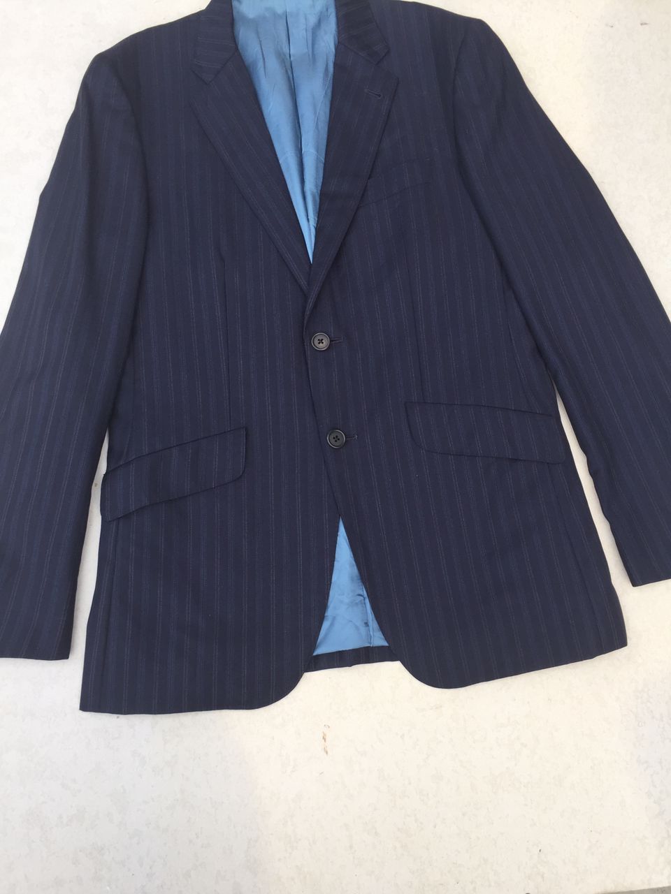 Paul Smith Loro Piana Blazer Suit stripe navy - 7