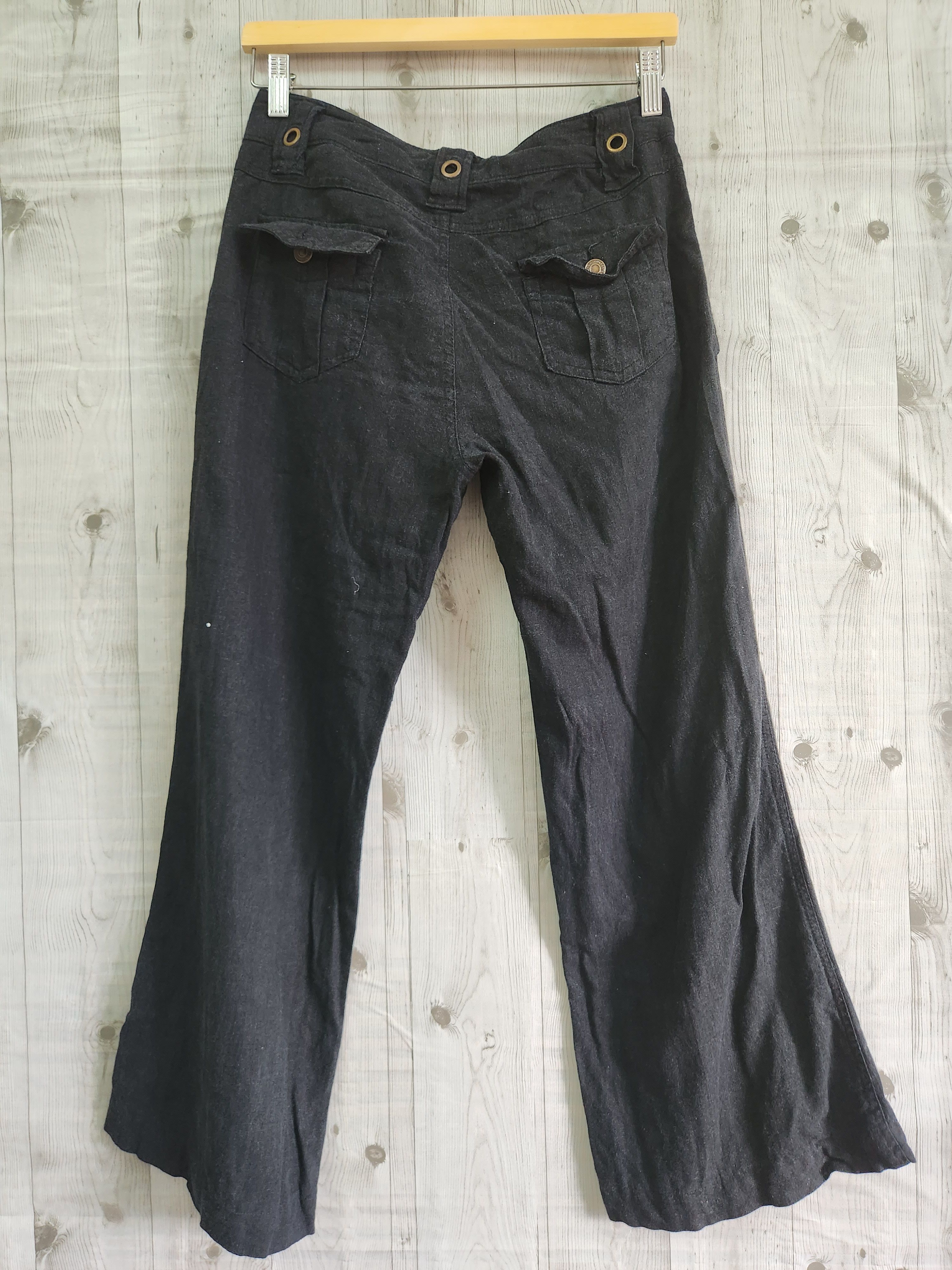 Japanese Brand - Flare Tornado Mart Bush Pants Zipped - 18