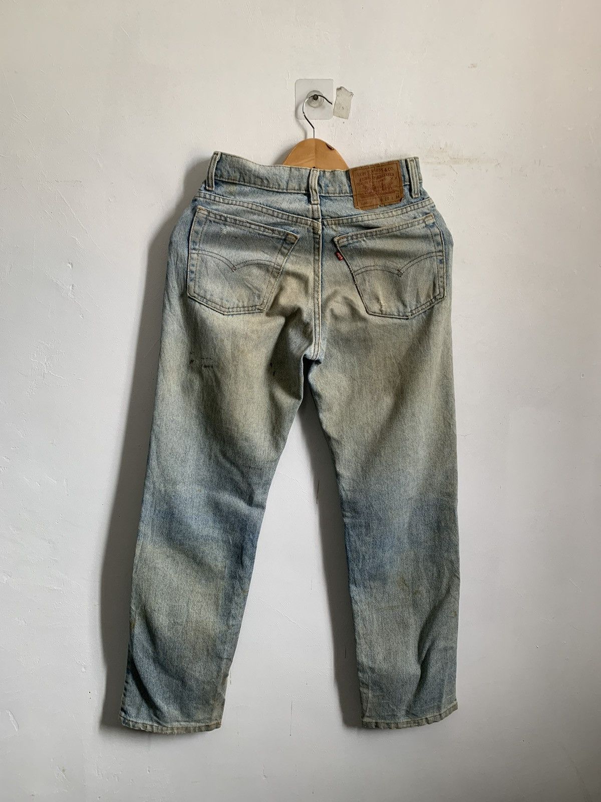 Vintage Levis 510 Stone Wash Distressed Denim Jeans - 2