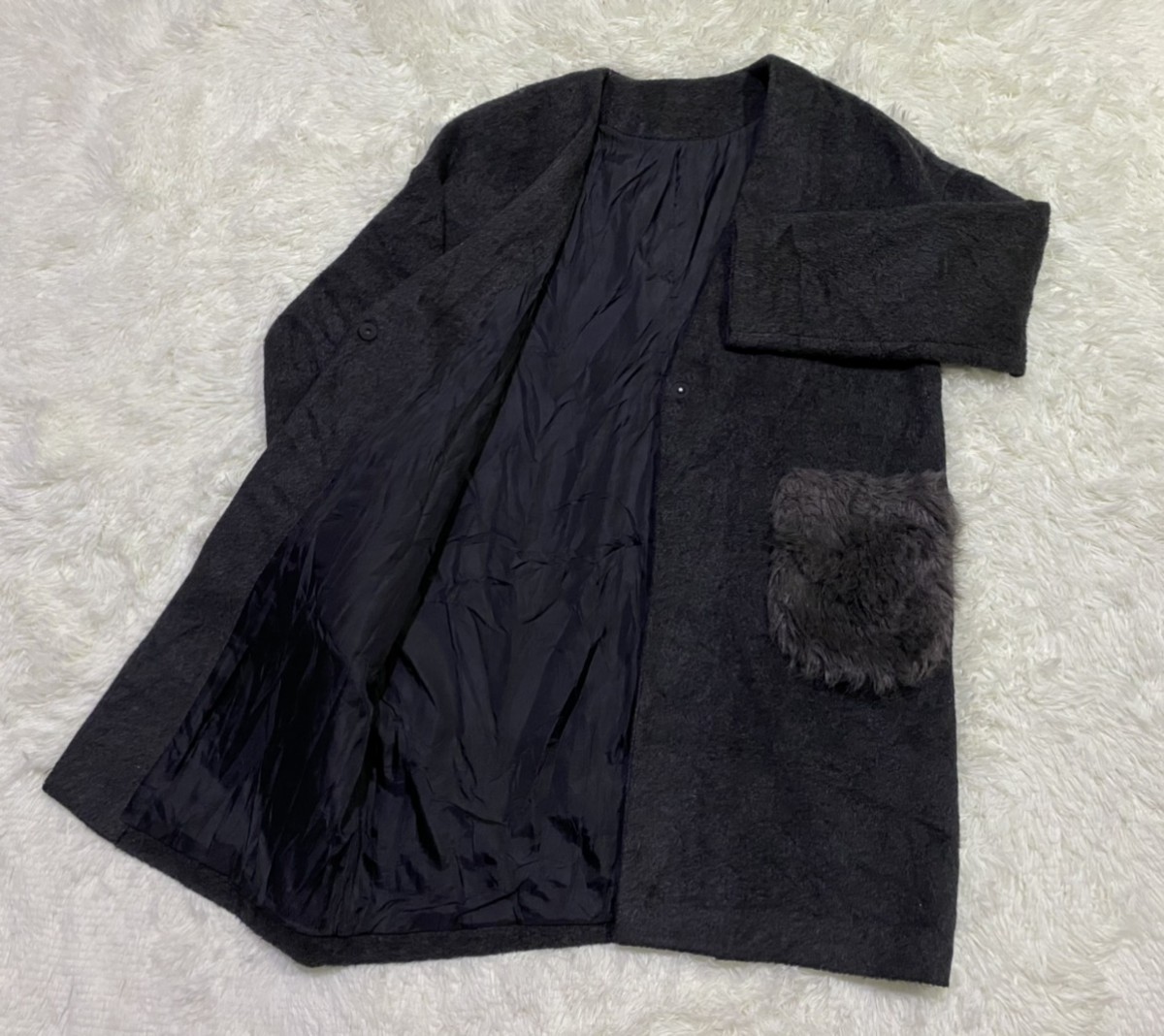 Cardigan - W Closet Single Snap Button Long Cardigan Jacket - 6
