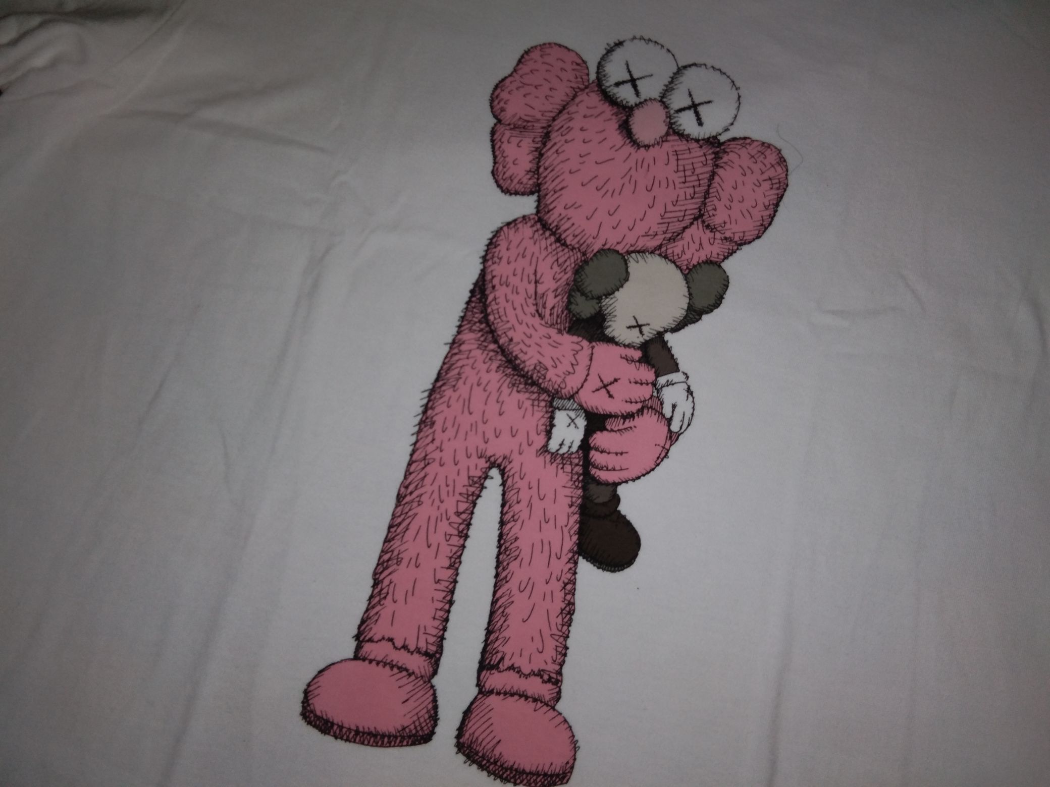 KAWS Pink BFF tee tshirt artist designer - 2