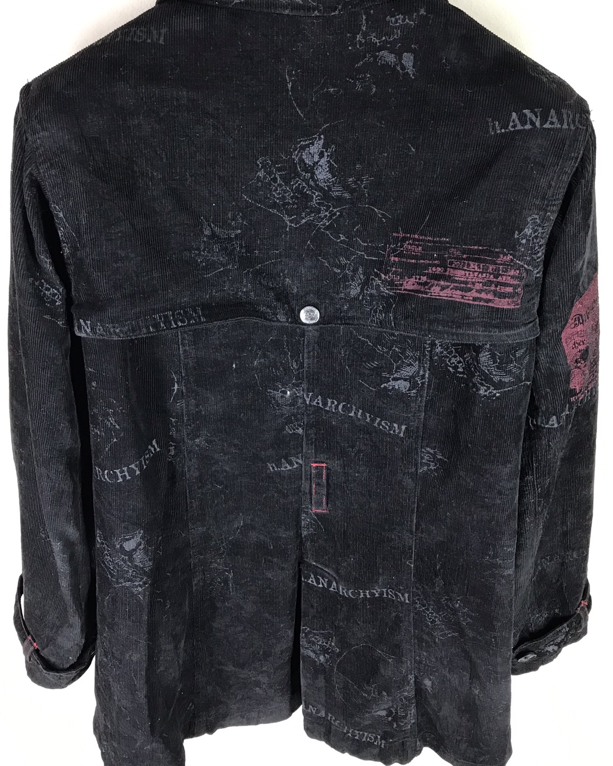 Japanese Brand - H. ANARCHYISM h.naoto Punk Black Long Jacket