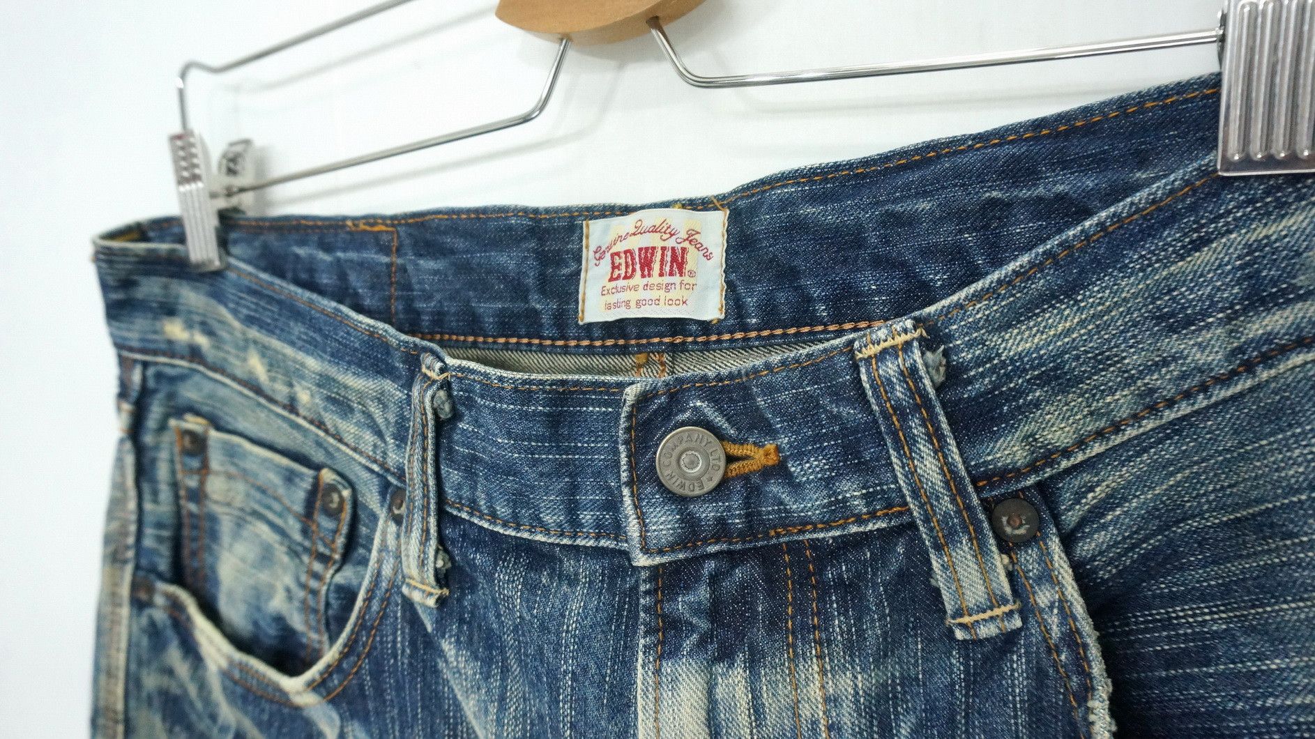 Steals! EDWIN Exclusive Vintage Distressed Jeans - 8