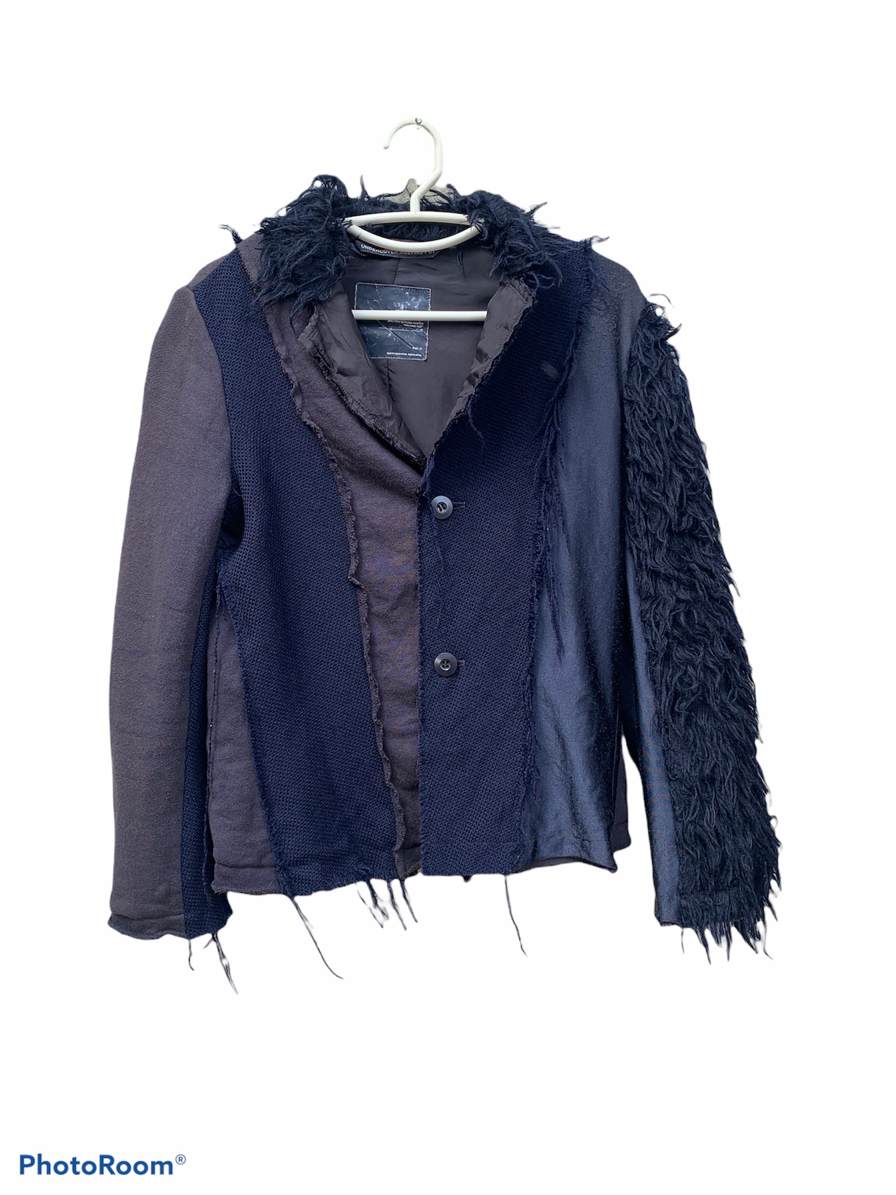 Vintage Undercover 00 Melting Pot Fur Cardigan - 1