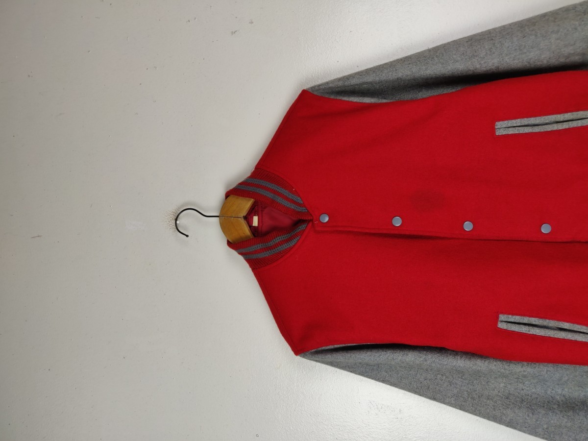 Varsity - Jacket Streetwear Tops Mens Wool Coat - 3