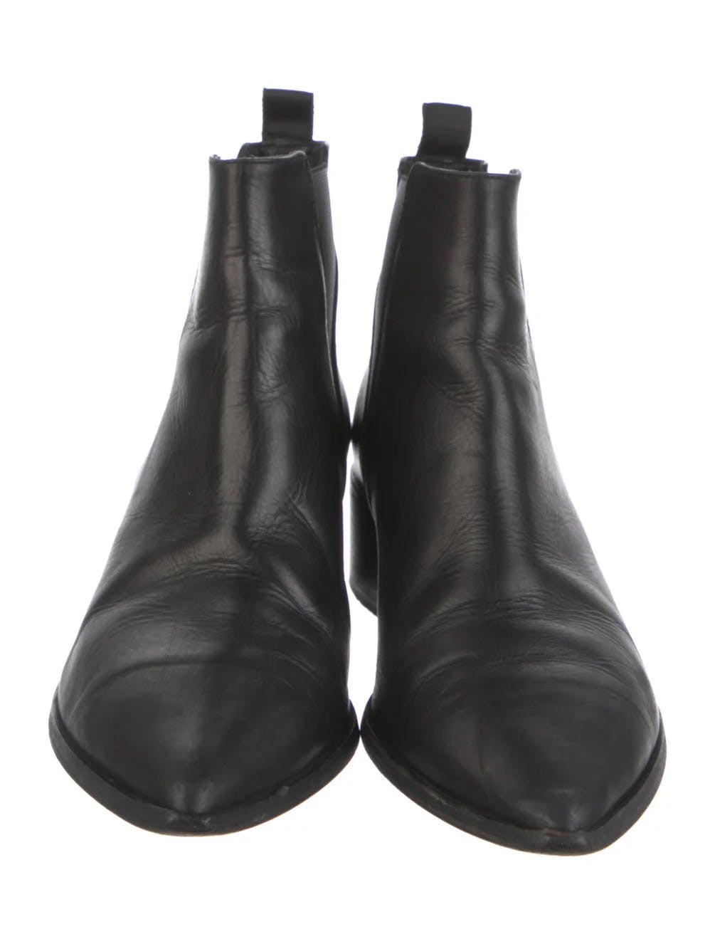 Leather Cuban heel boots - 3