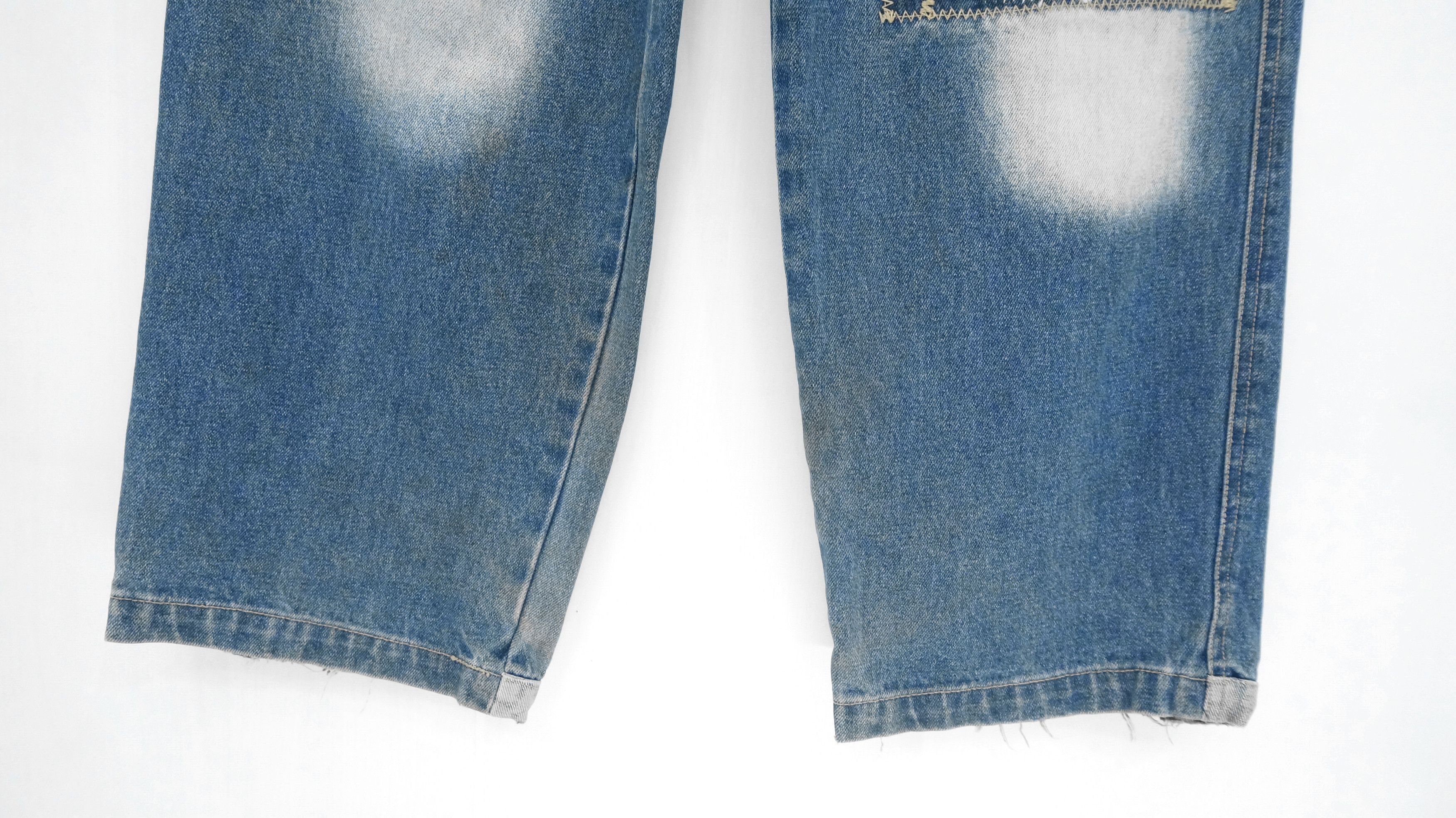 Distressed Denim - 🔥 90s Vintage DOGTOWN Distressed Baggy Worn Jeans - 9