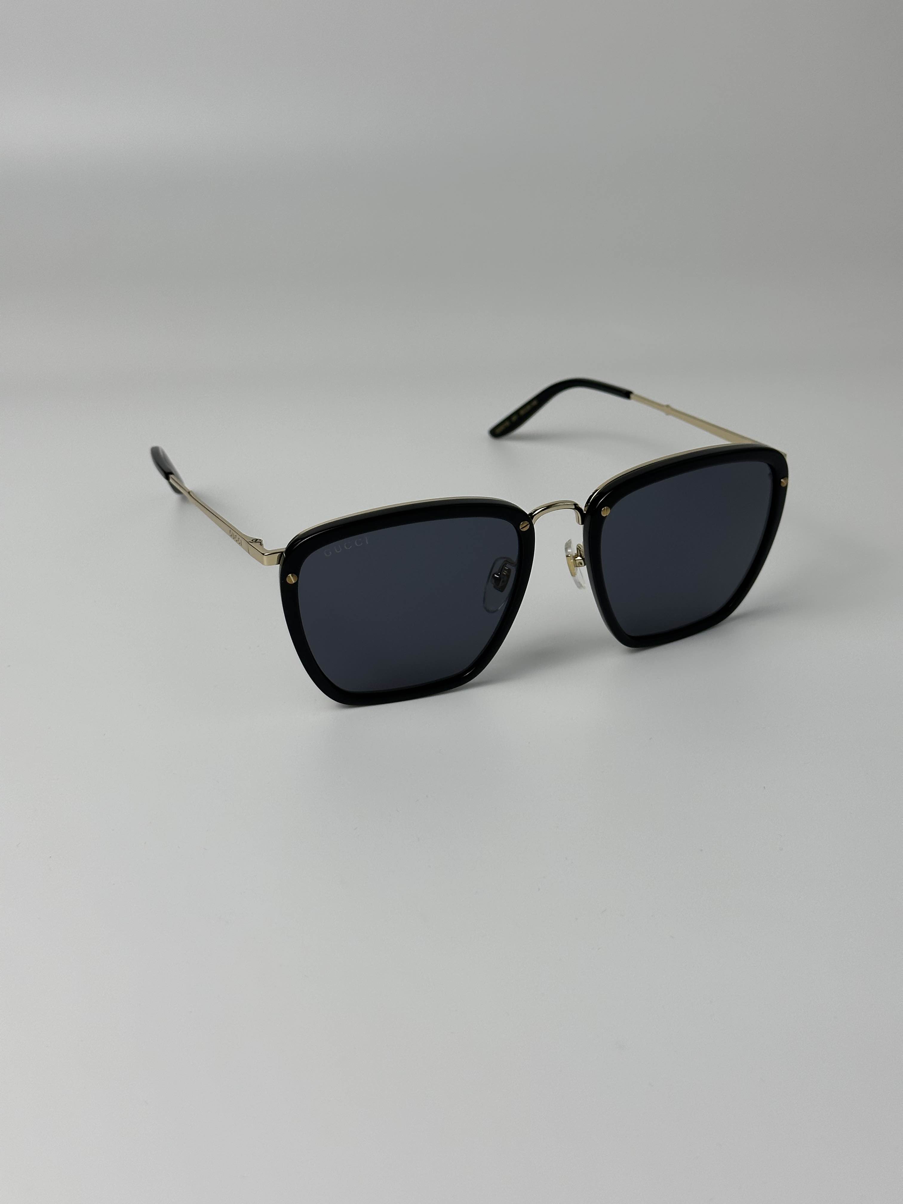 BRAND NEW GUCCI GG0673S 001 Black Gold Grey Sunglasses - 2