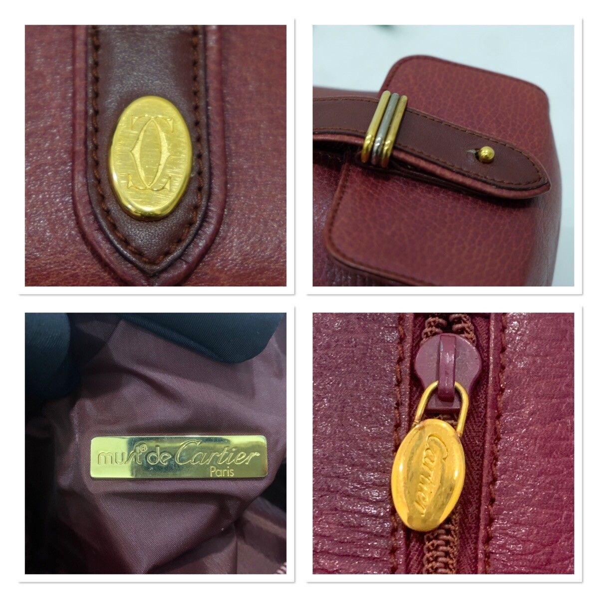 Cartier cosmetic/toiletries leather bag - 11