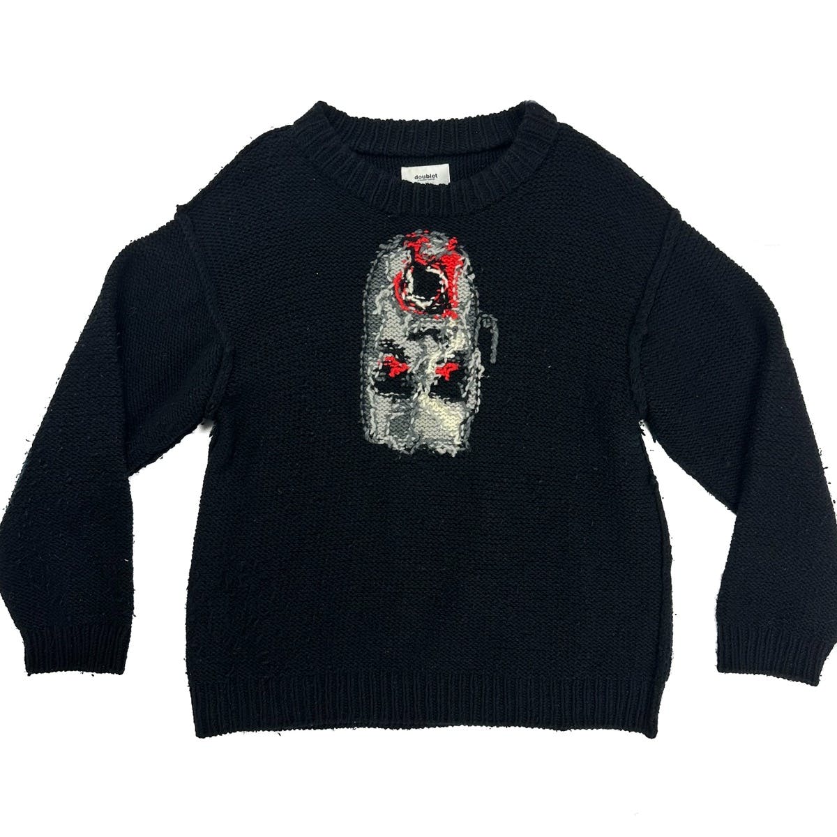 Doublet Reversible Jacquard Zombie Knit Sweater - 1