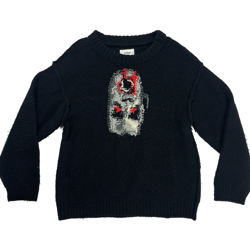 doublet Doublet Reversible Jacquard Zombie Knit Sweater | skumskam