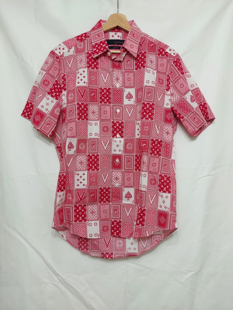 Louis Vuitton Chapman Brothers Monogram Silk Button Up Shirt