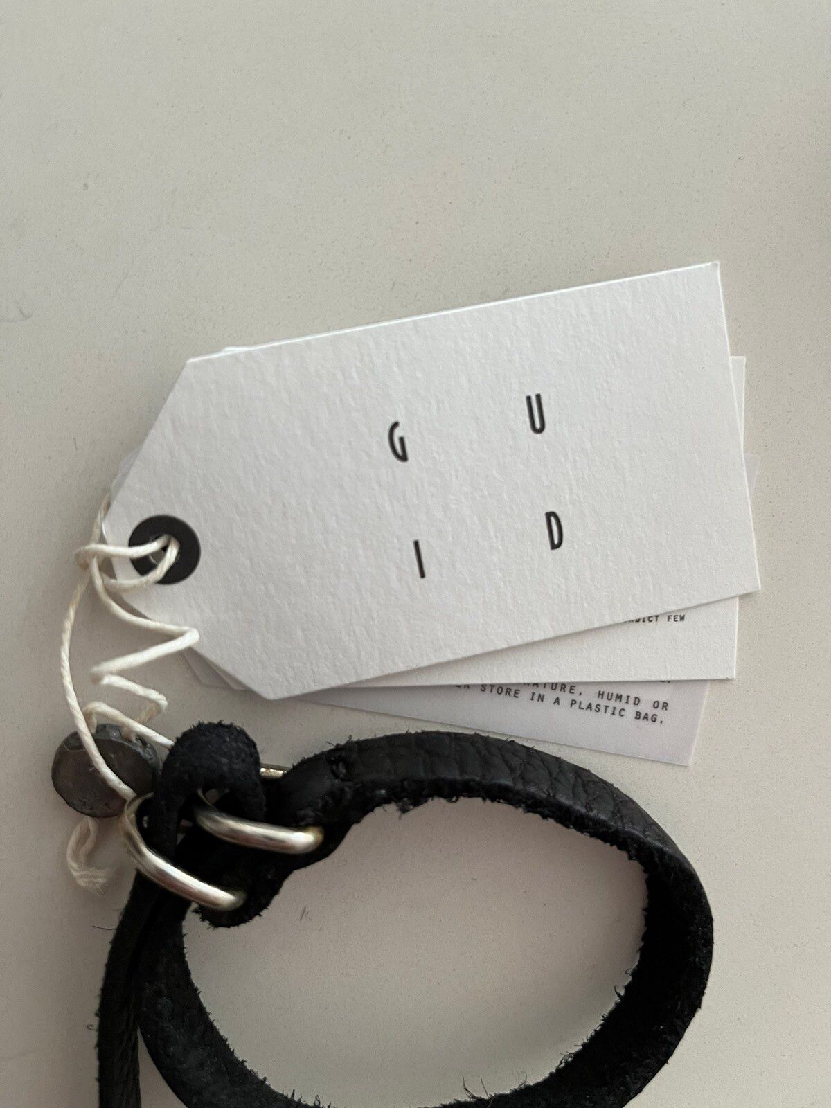 NWT - Guidi Bison Leather Bracelet - 7