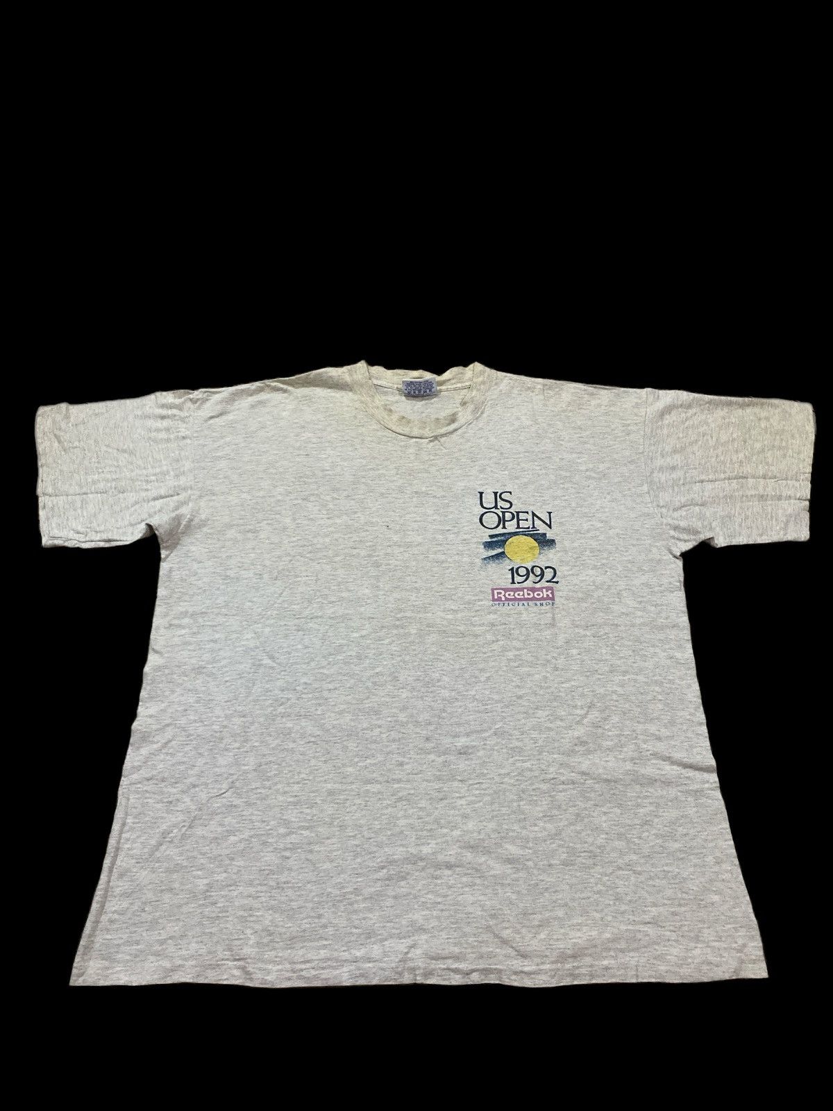 Vintage US Open Tshirt 1992 Reebok Official Shoe Big Logo - 2