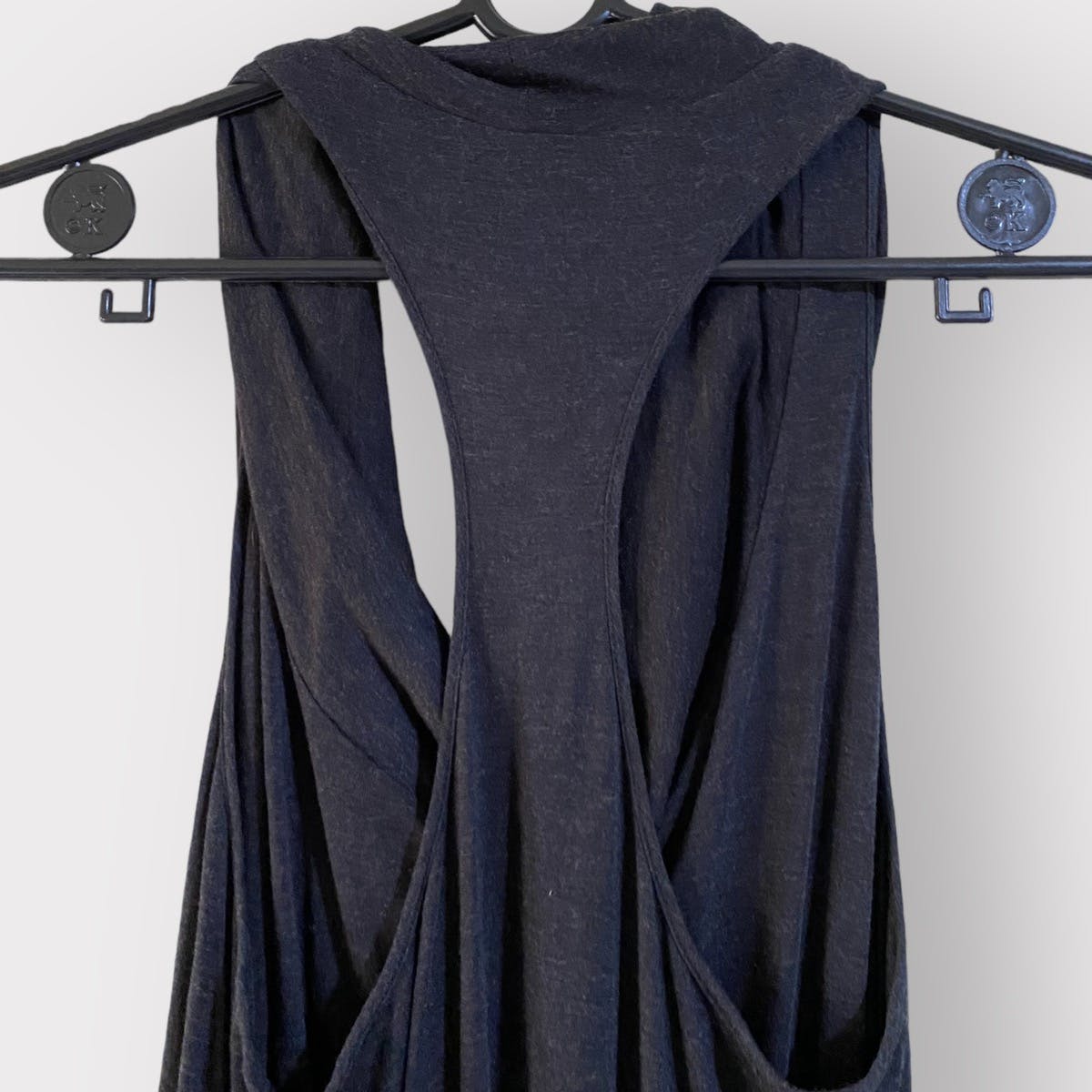 Helmut Lang Drape Cowl Collar Jersey Maxi Dress - 4
