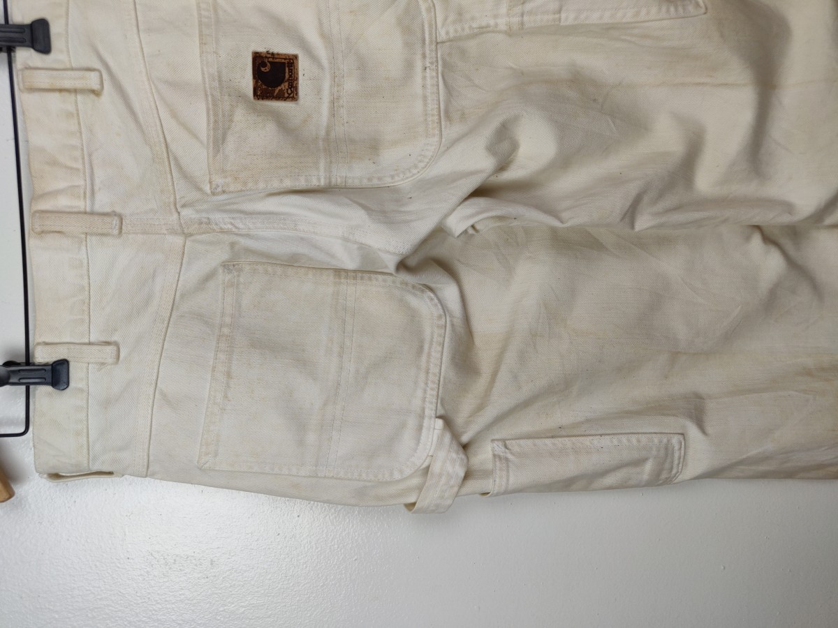 White Cargo Worker Pant Trouser - 11