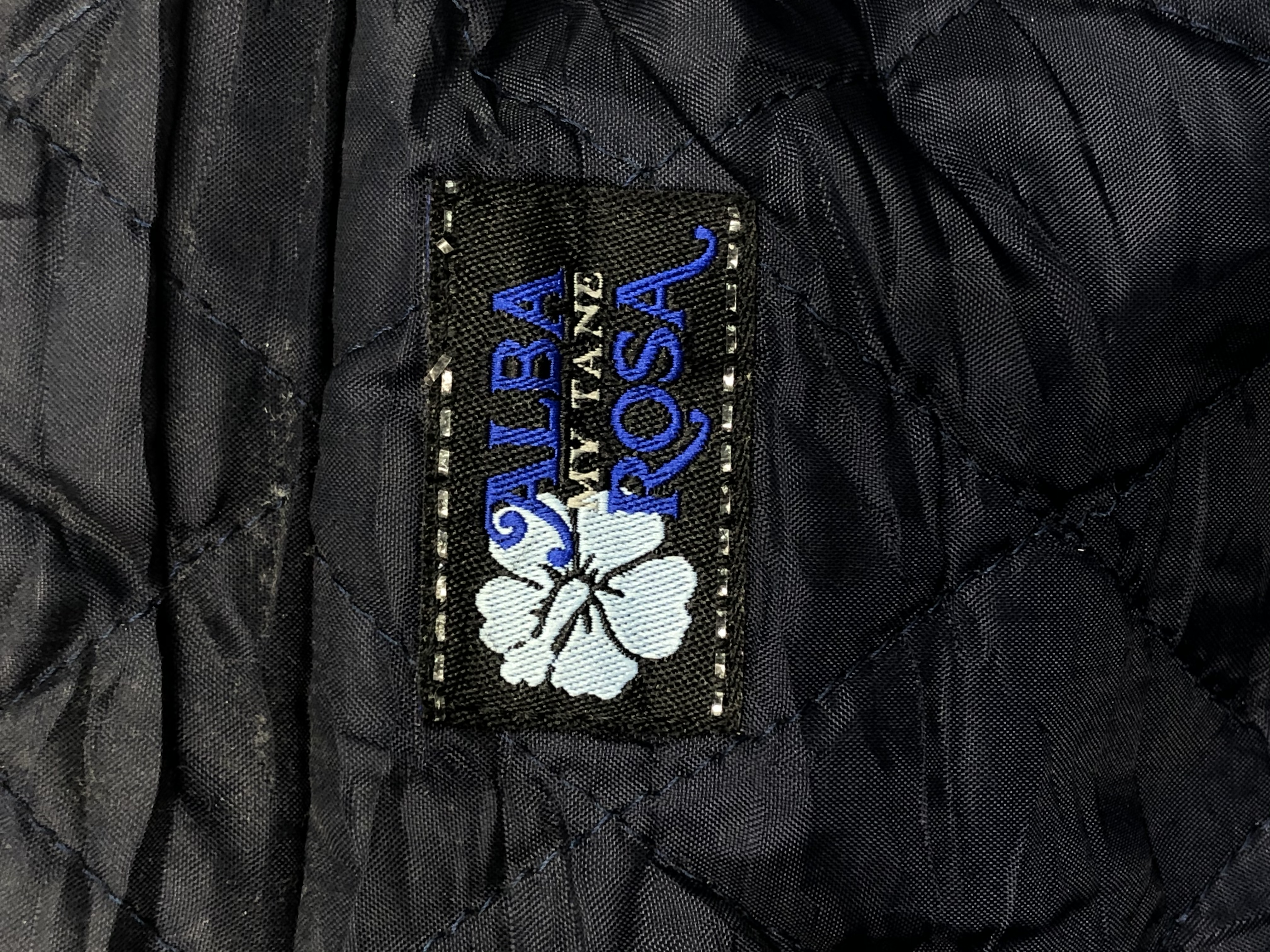 Vintage - Vintage 90s Alba Rosa Leather Sleeve Black Varsity Jacket - 10