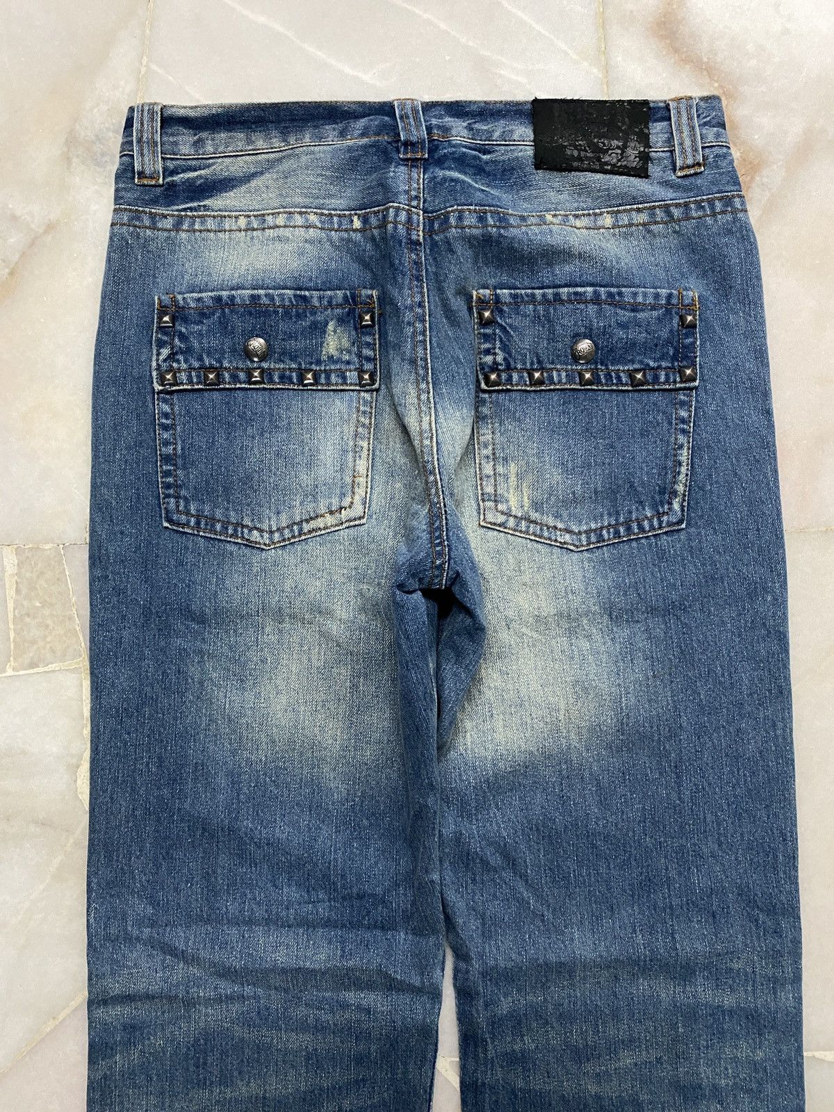 💥Vintage 90s Style Russ-K Bushpants Studded Sick Washed jean - 16