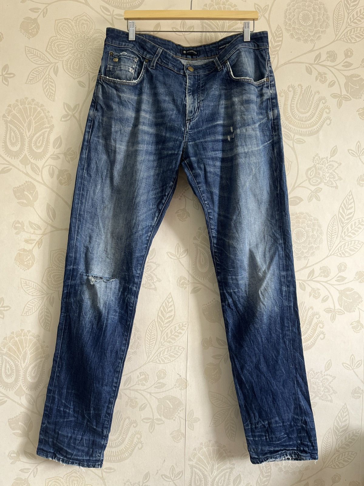 Vintage Stangata Italy Distressed Denim - 1