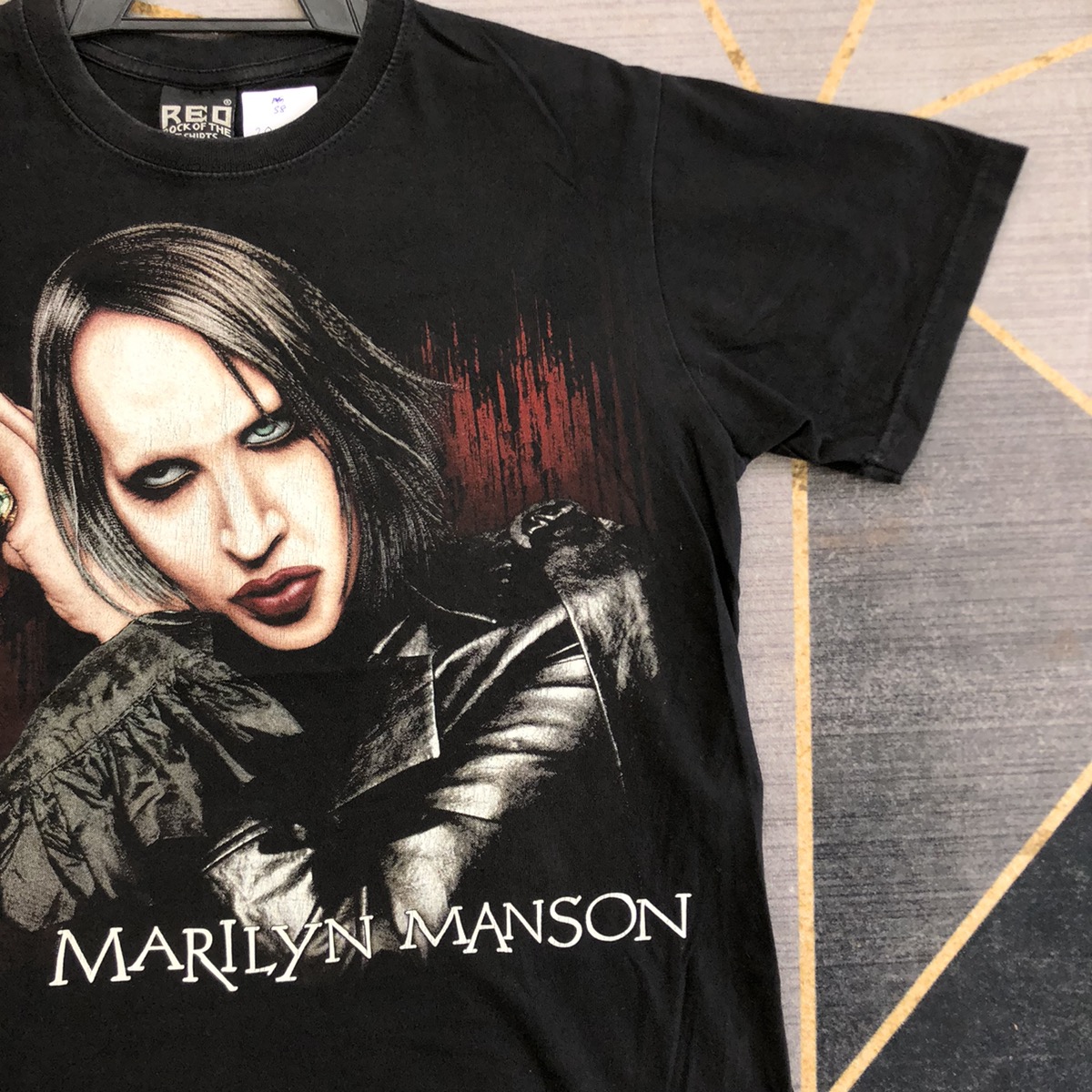 Vintage - Vintage Bootleg Marilyn Manson Band T Shirt Medium Size - 4