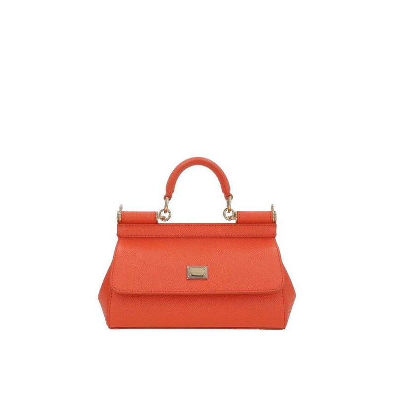 Other - DOLCE GABBANA Sicily Mini Orange Leather Bag New & Authentic - 1