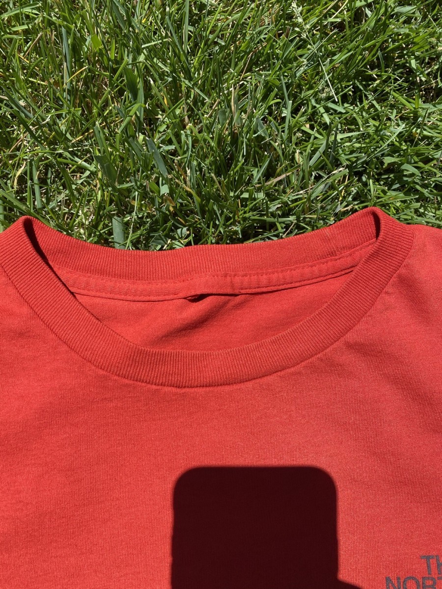 Red North Face Big Logo Tee - 4