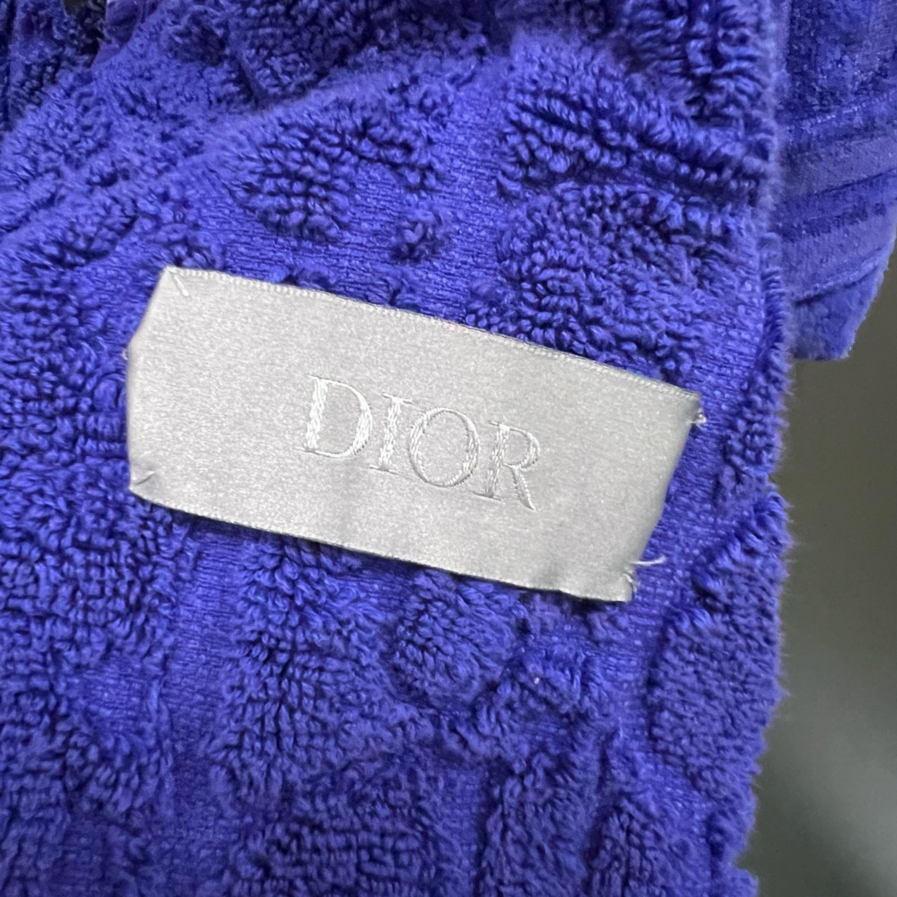 Dior all-over logo lace-up bathrobe - 3