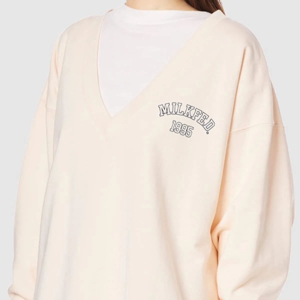 X-girl - Milkfed V Neck Sweatshirt - 1