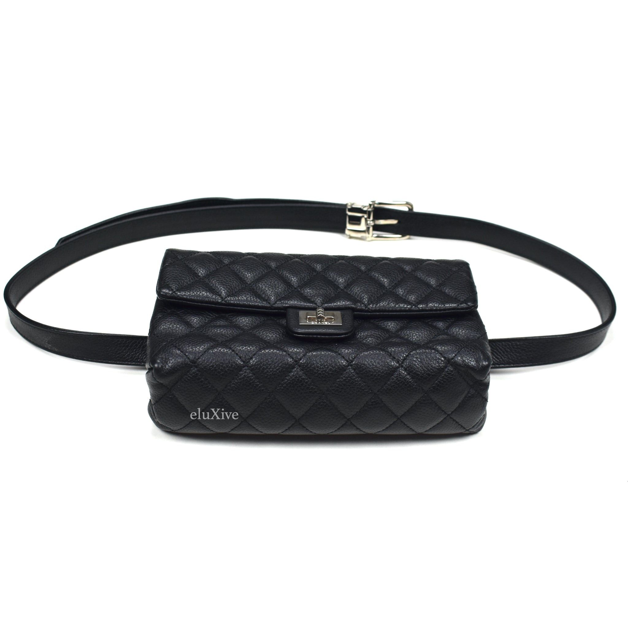 Chanel Black Quilted Leather 2.55 Reissue Uniform Belt Bag - 5