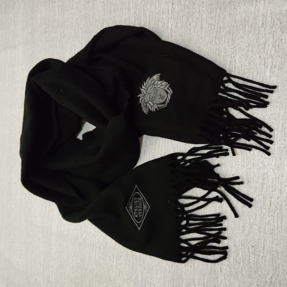 Atelier Italy Wool Scarf Muffler Rare 90s - 1