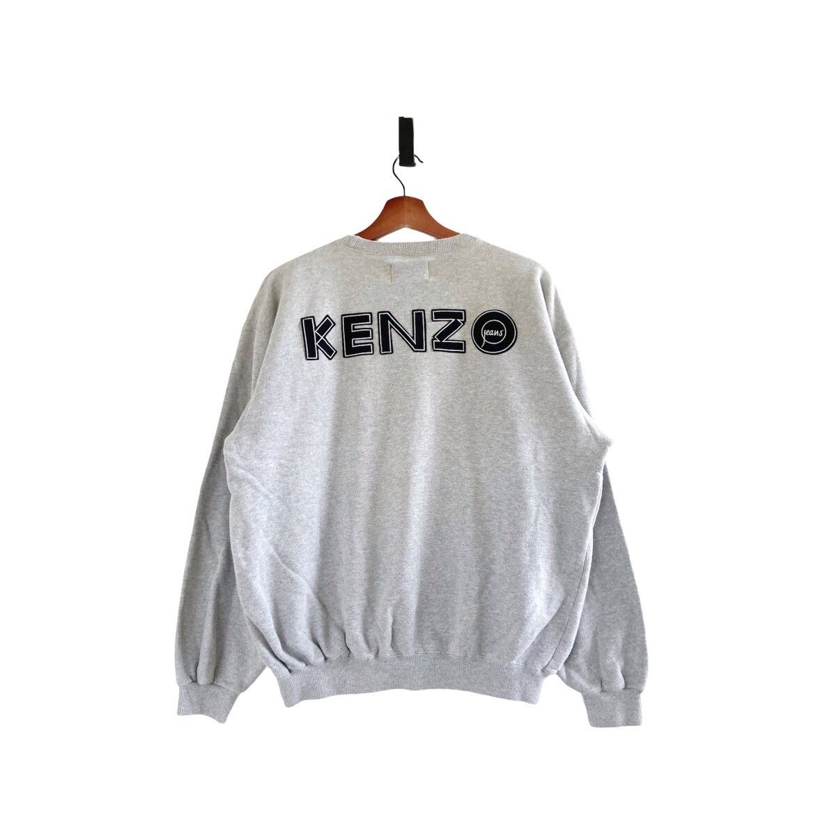 Kenzo Jeans Big Logo Embroidered Crewneck Sweatshirt - 1