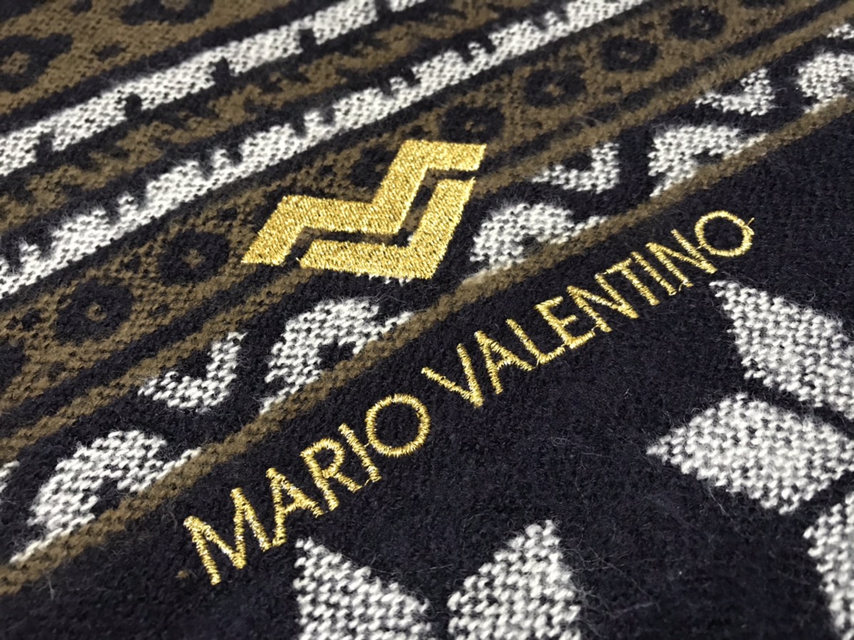 navajo style mario valentino scarf muffler wool - 2