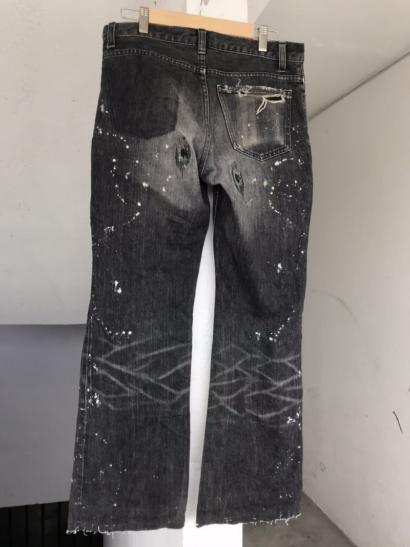 パンツ Number (n)ine Grunge denim pants black NUMBER (N)INE AW2001 Number Nine Grunge Denim | azzashop | REVERSIBLE