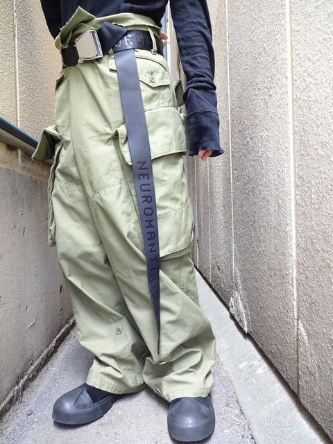 17aw neuromantika baggy cargo pants - 7