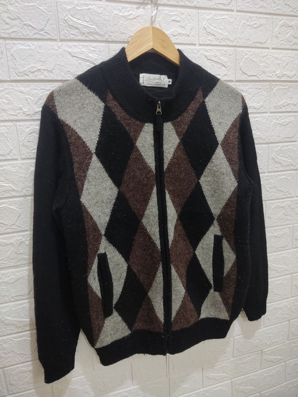 Archival Clothing - DINAMO Classic Argyle Diamond Sweater - 4