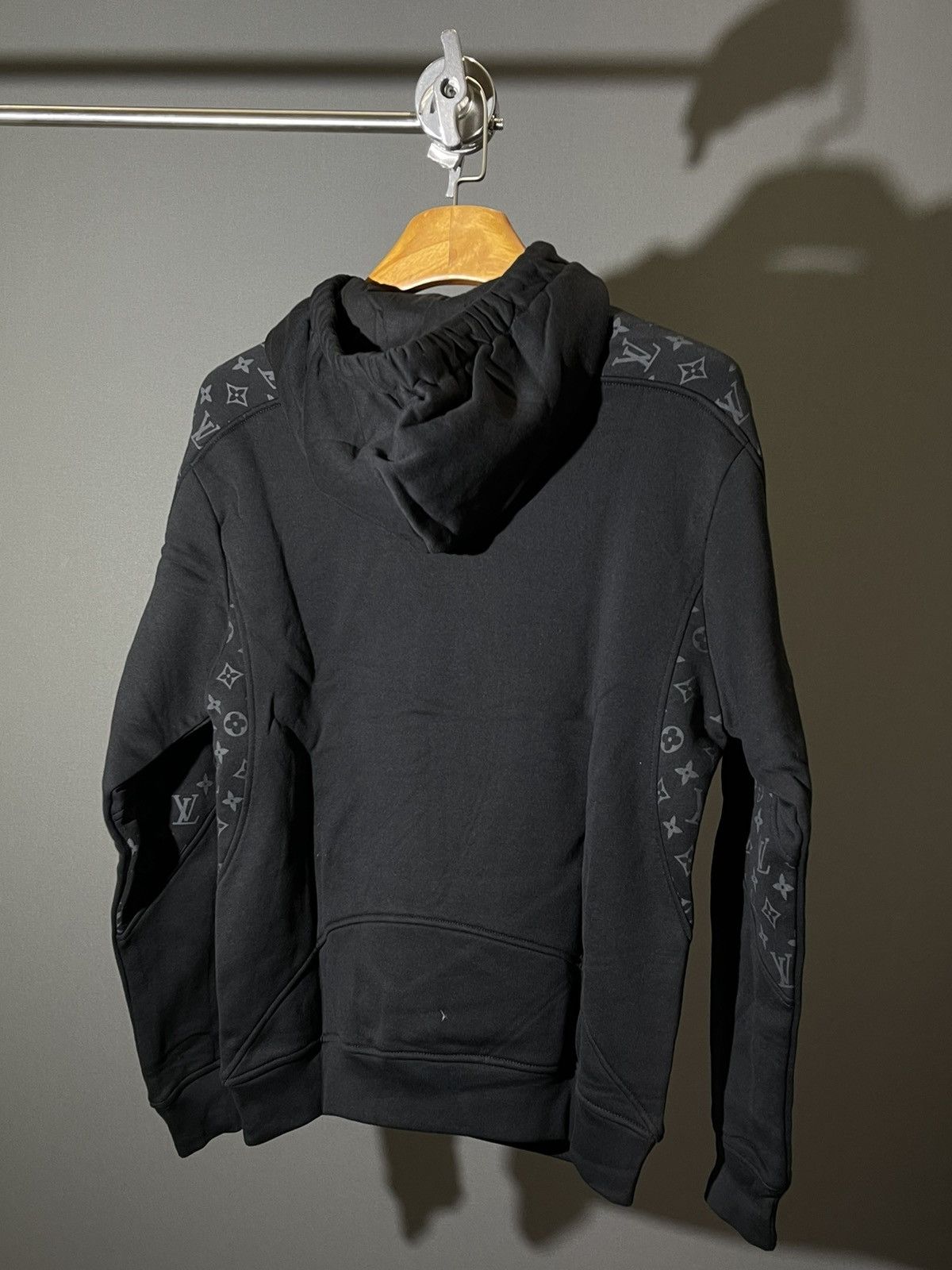 Louis Vuitton Monogram Circle Cut Hoodie Black - 4