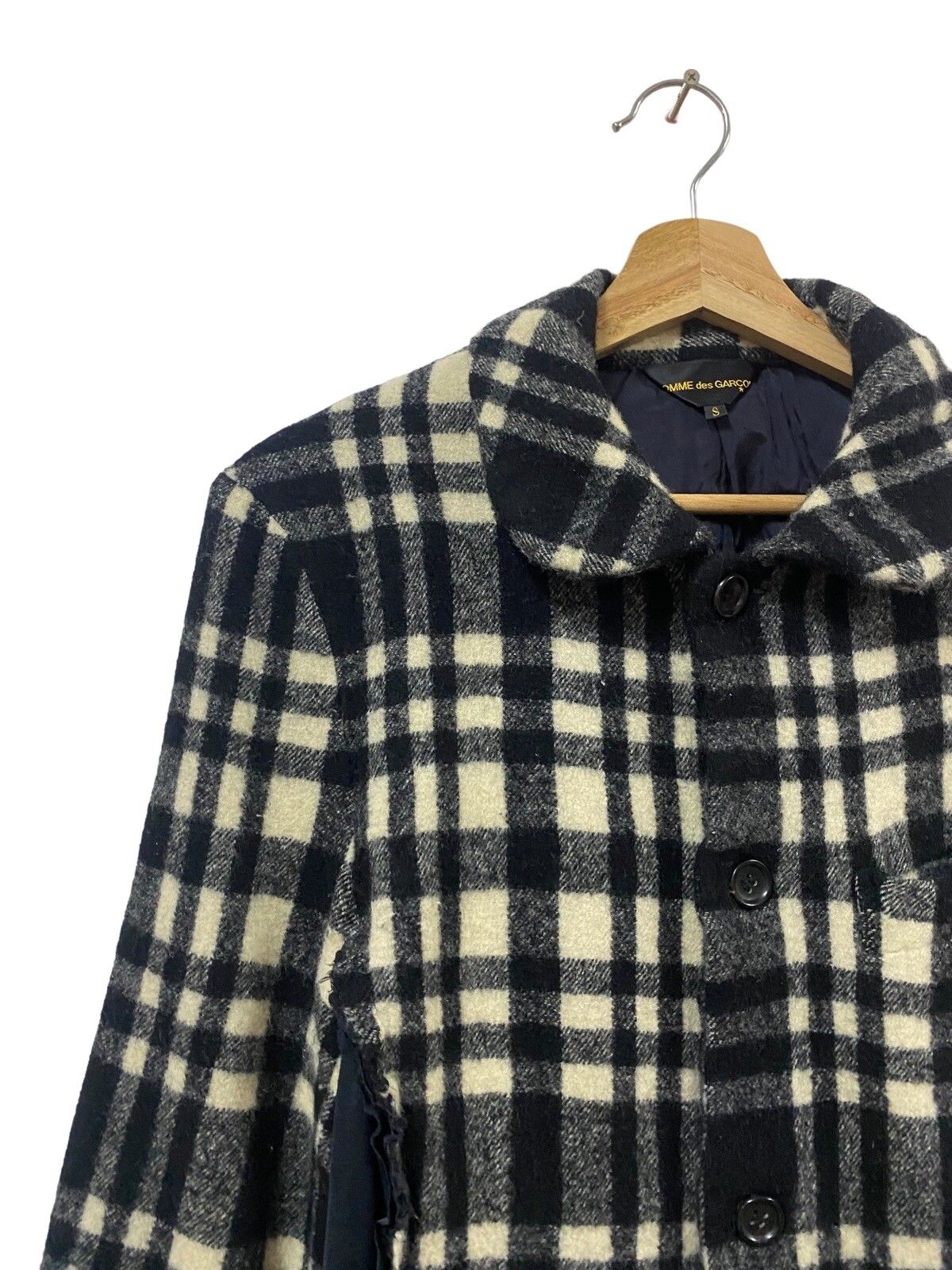 AD2007🔥Comme Des Garçons Plaid Wool Hybrid Jacket - 5