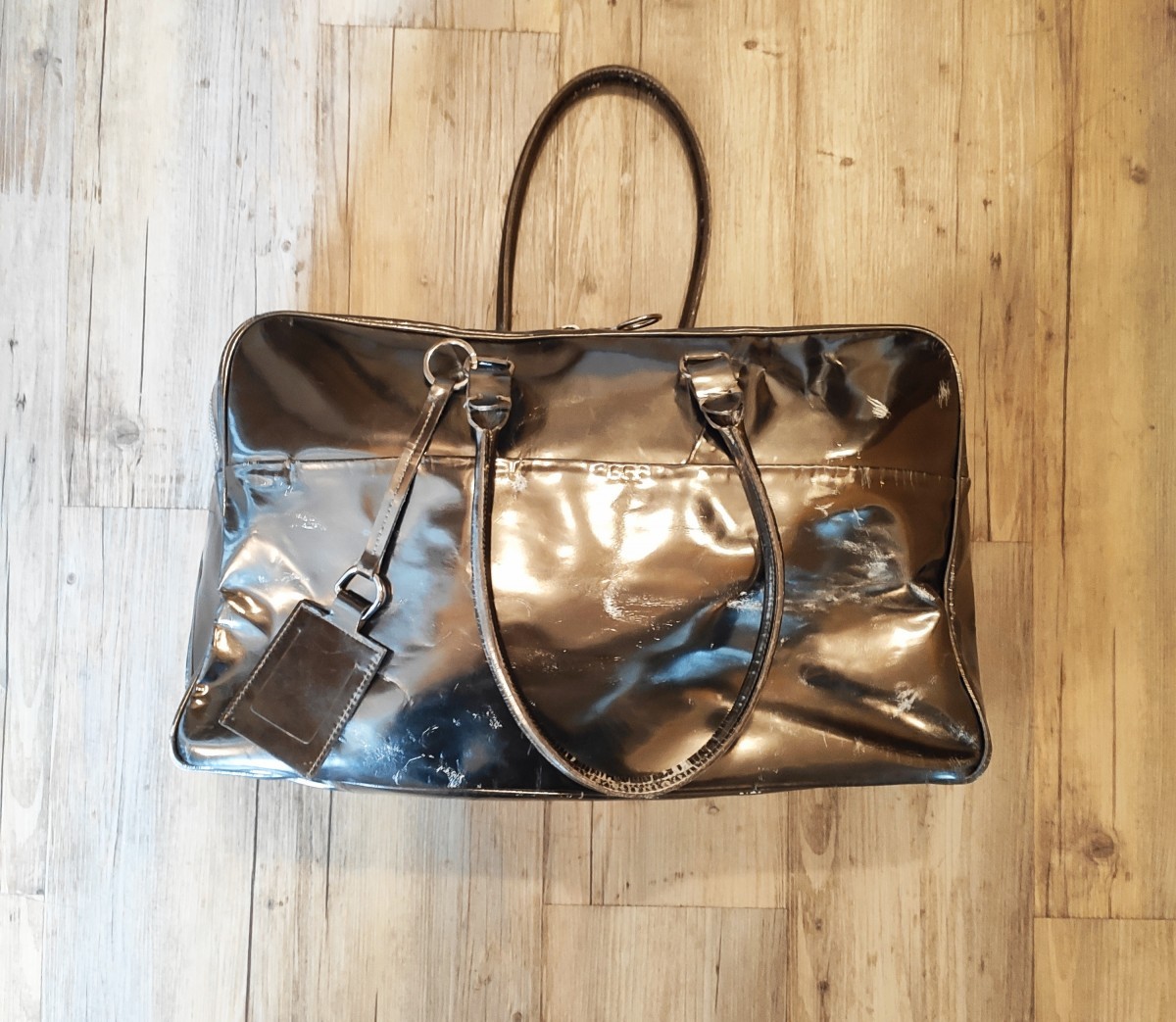 Florian Denicourt - Astro mirror leather travel bag.Like Raf Simons or Dior - 1