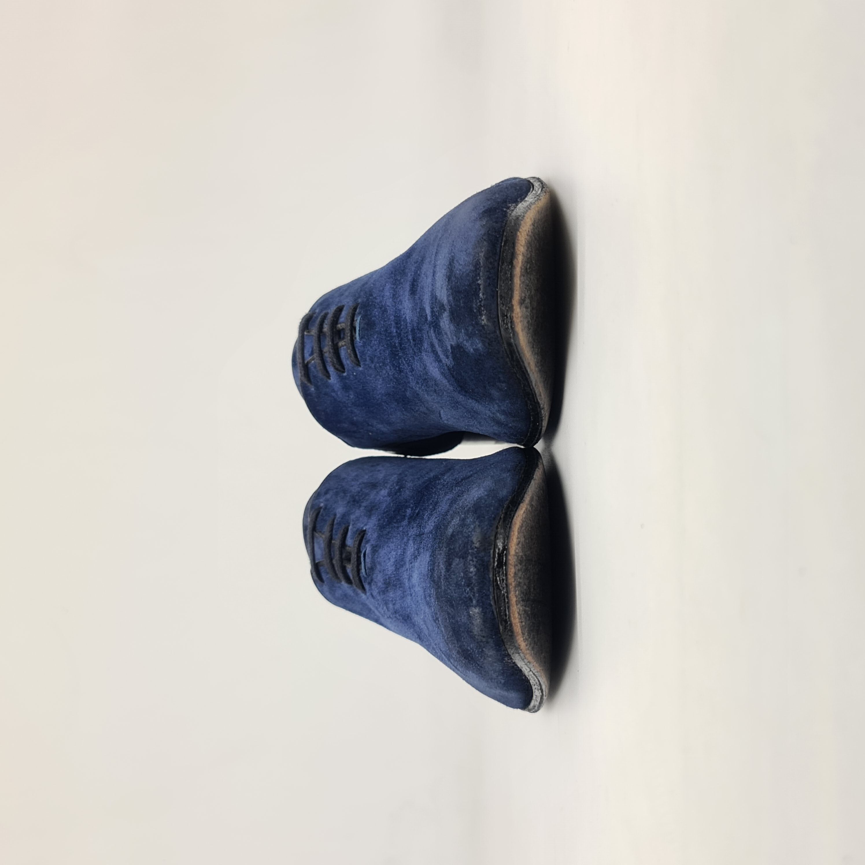 Haider Ackermann - SS16 Runway Blue Suede Oxford Shoes - 2