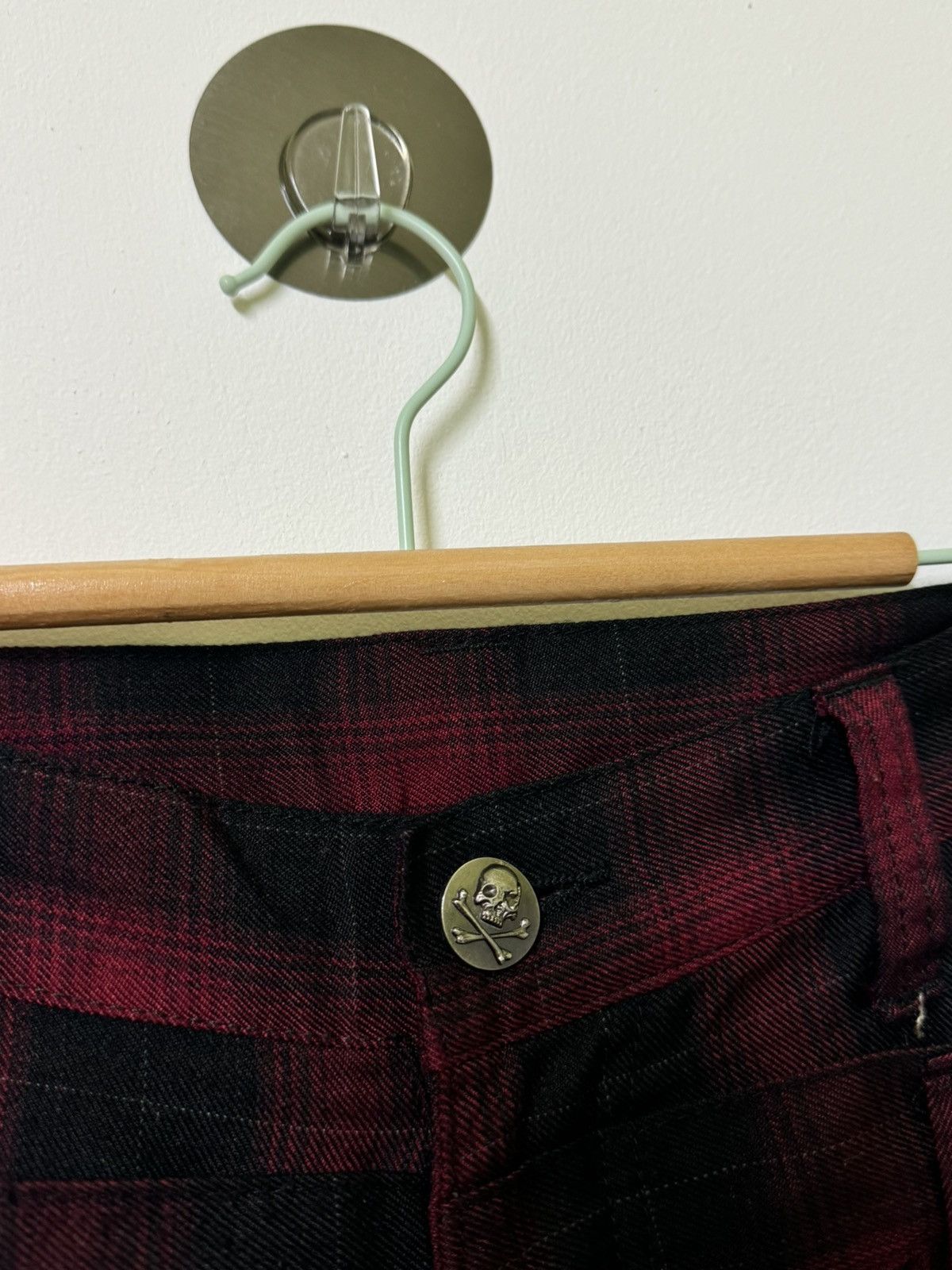 VINTAGE PLAID TARTAN DOUBLE FOCUS STACKED PANT - 9