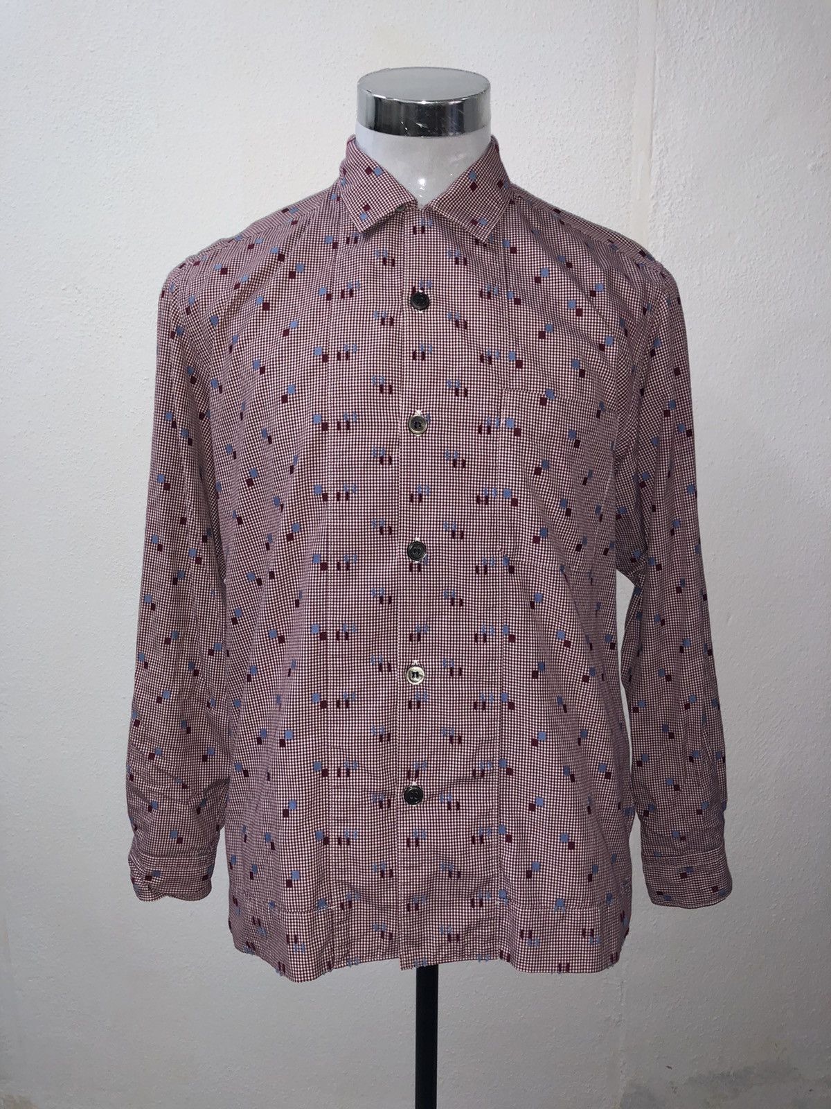 AW02 Comme Des Garcons Small Box Longsleeve Shirt - 2