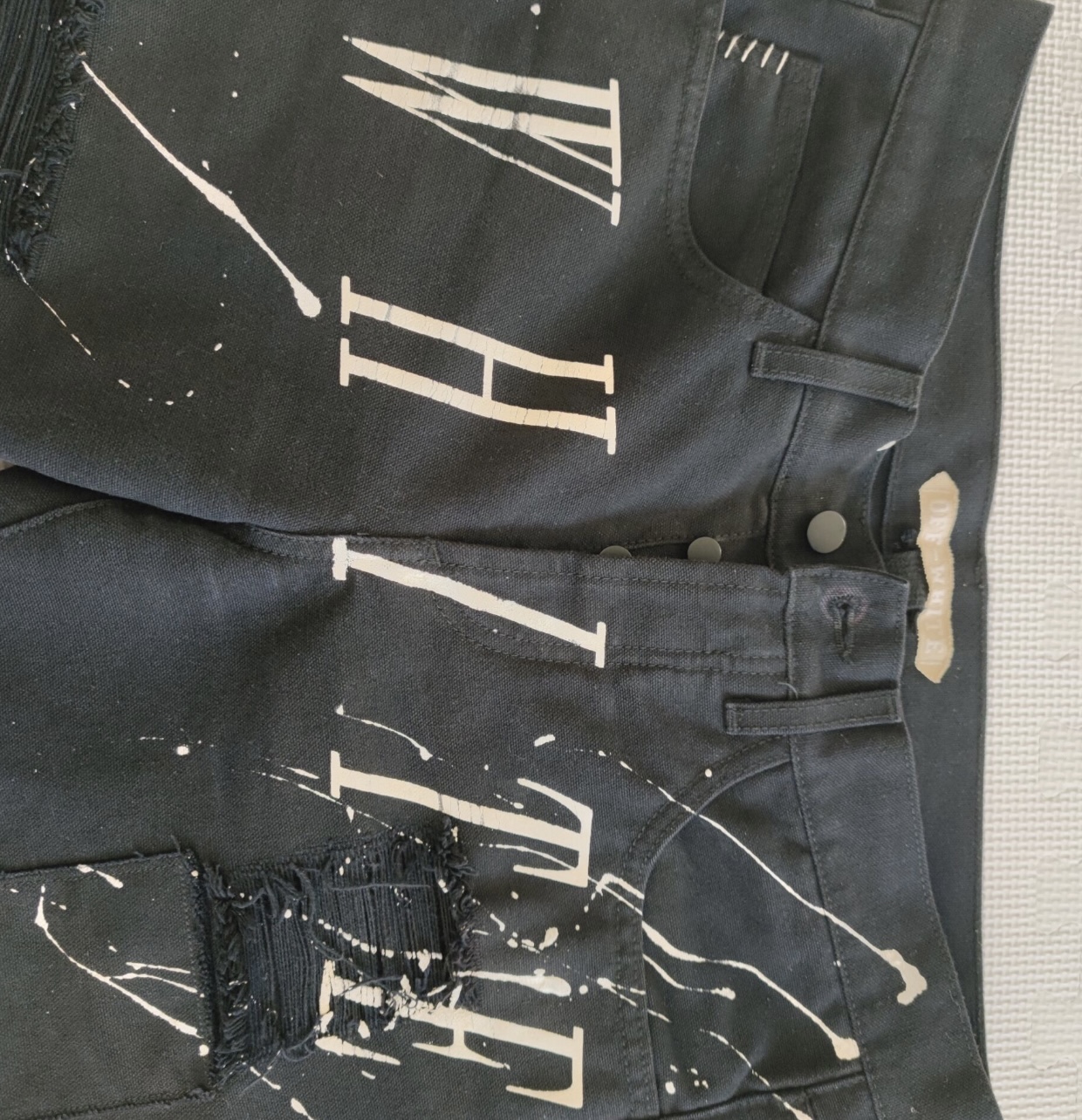 Off-white first generation splash ink destroys old trousers - 3