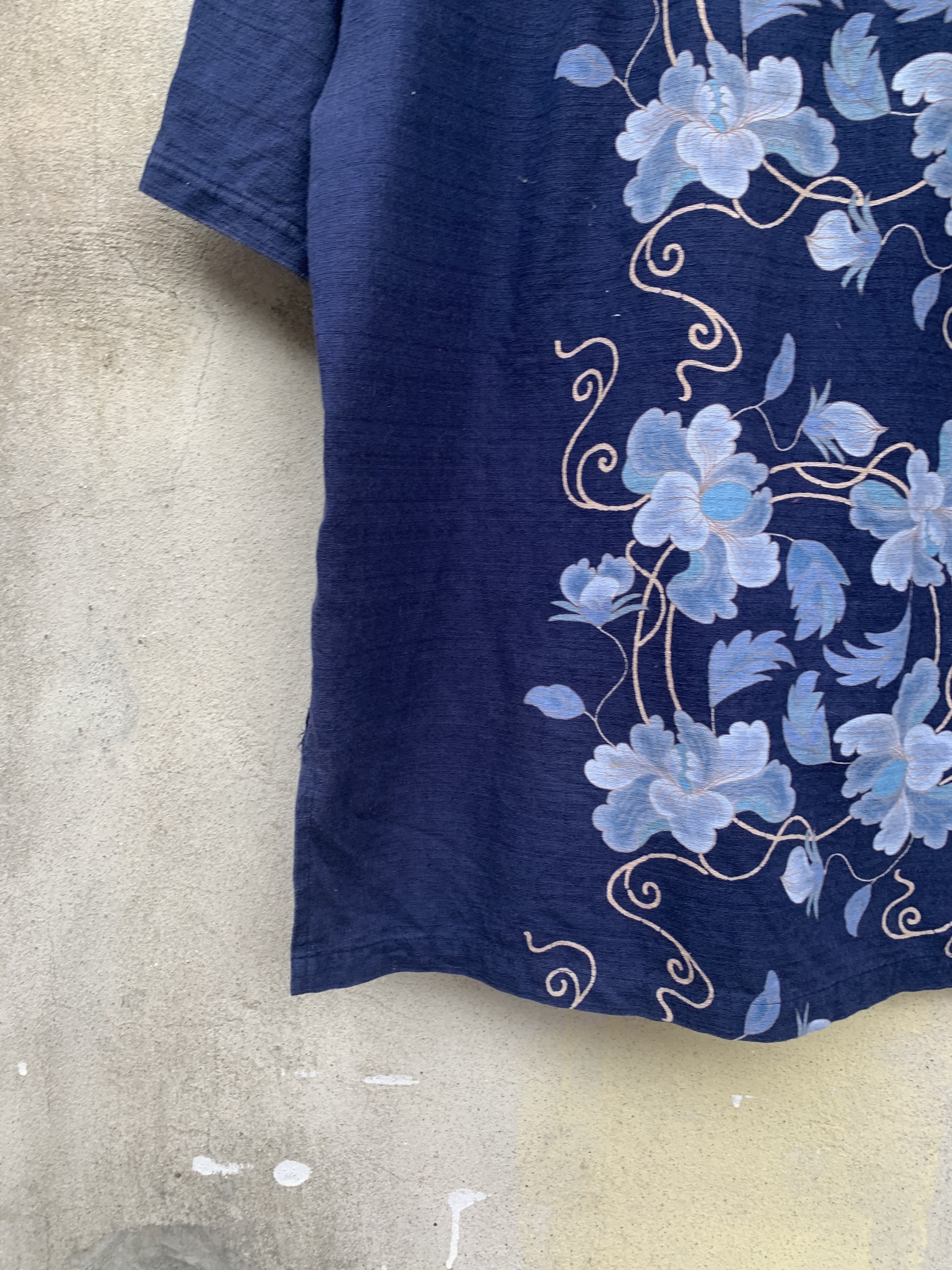 Vintage - Vintage Okinawa Floral Motive Button Shirt - 7