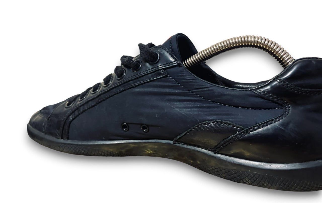 Sneakers Black PRADA Plume Black Spazzolato 4E2439 US 11 - 12