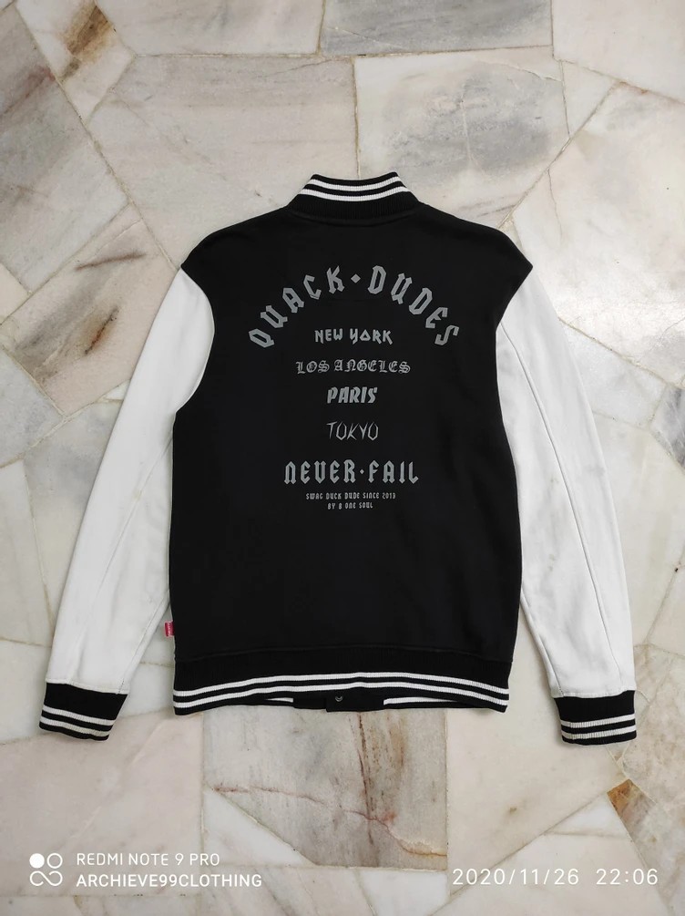 Other Designers Swag - B-One-Soul Duck Dude Varsity Jacket | a99c