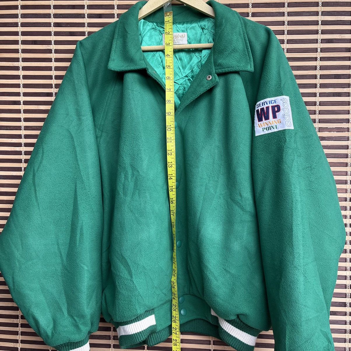 Vintage Adidas Descente Green Varsity Jacket Japan - 3